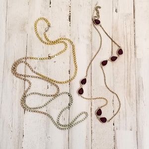 LOFT necklaces, long, set of 2